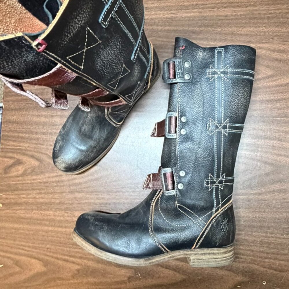 Fly London Stif Istanbul 3 Buckle Boot - sz 40 / 9 - Picture 5 of 11